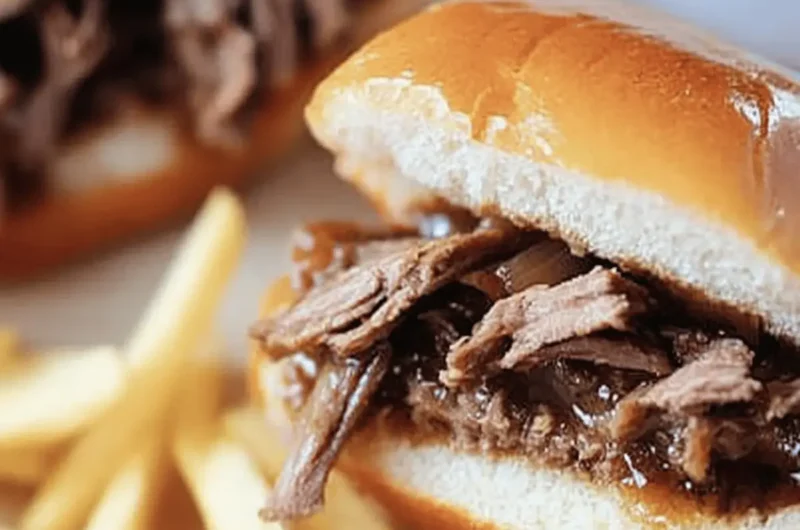 Slow Cooker French Dip Sandwiches