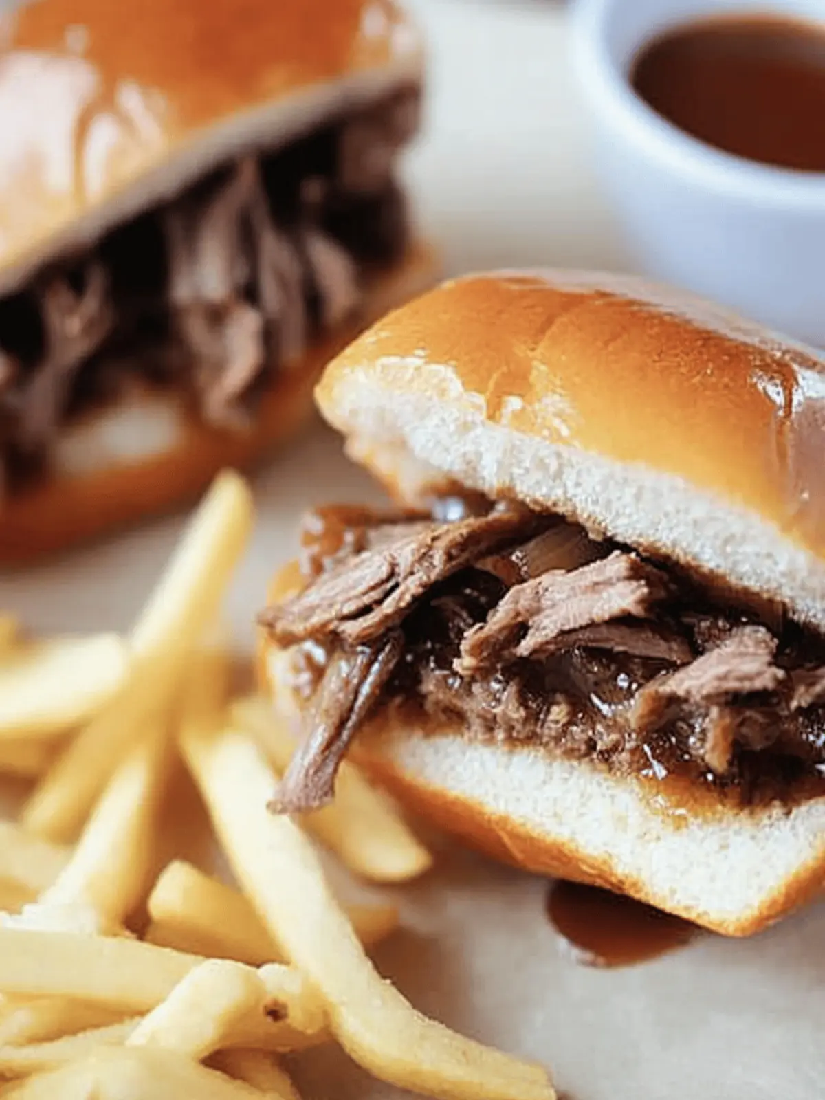 Slow Cooker French Dip Sandwiches
