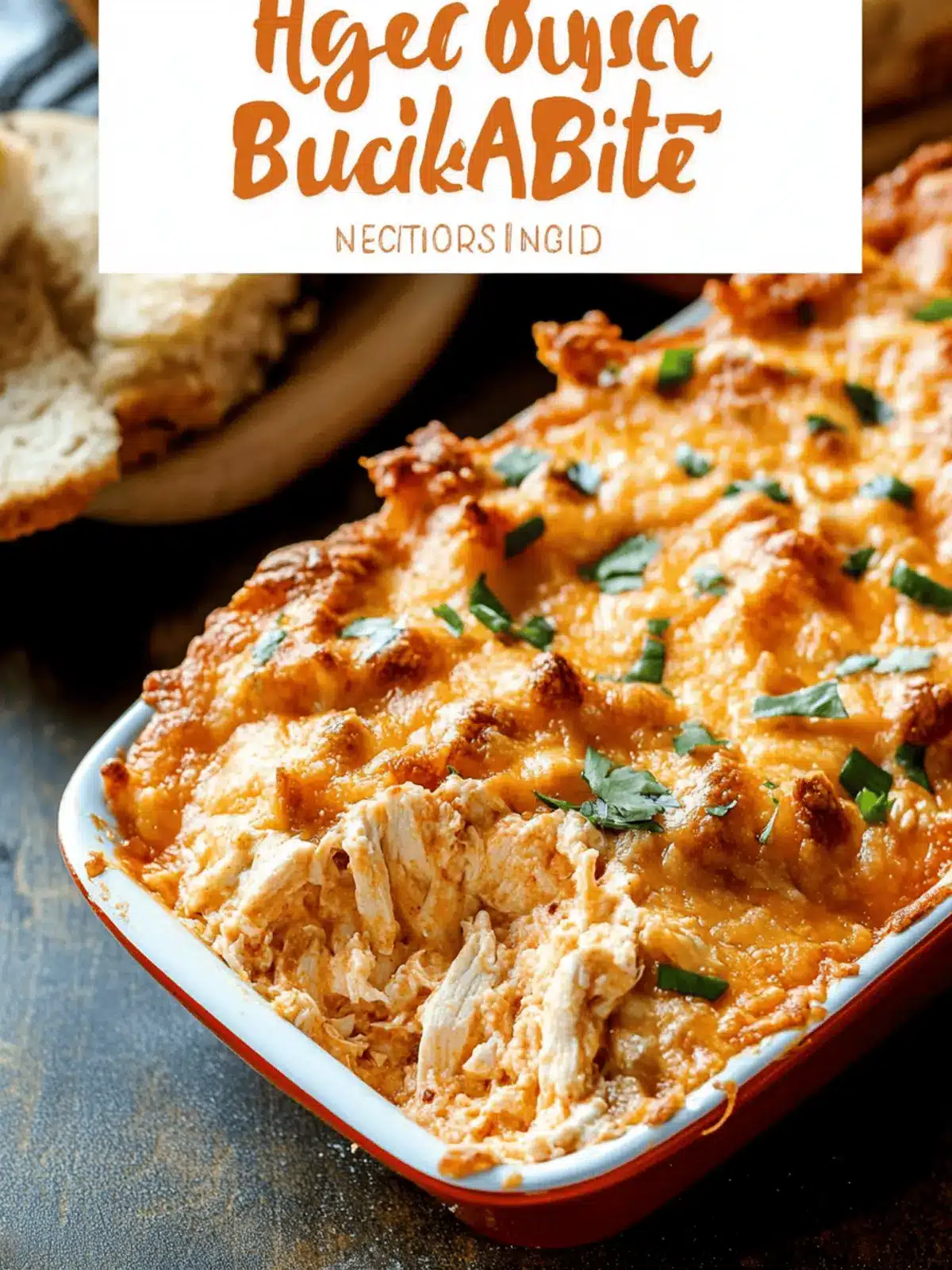Baked Buffalo Chicken Dip