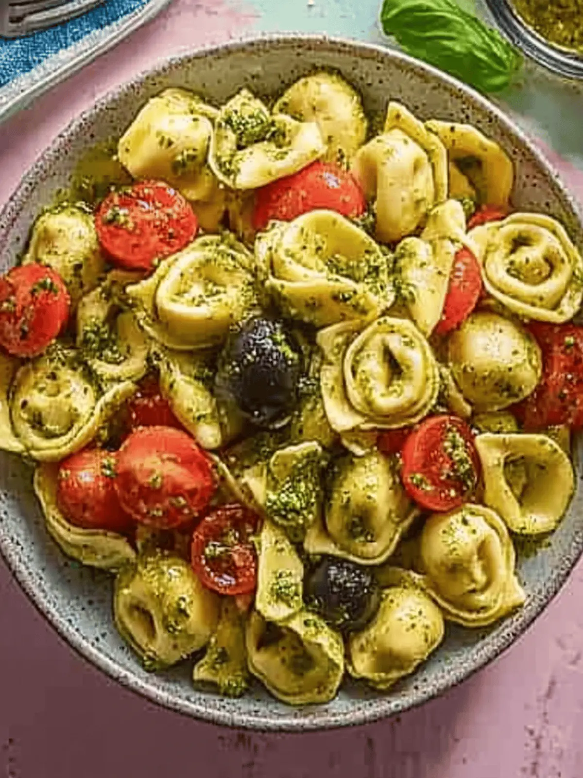 Pesto Tortellini Salad