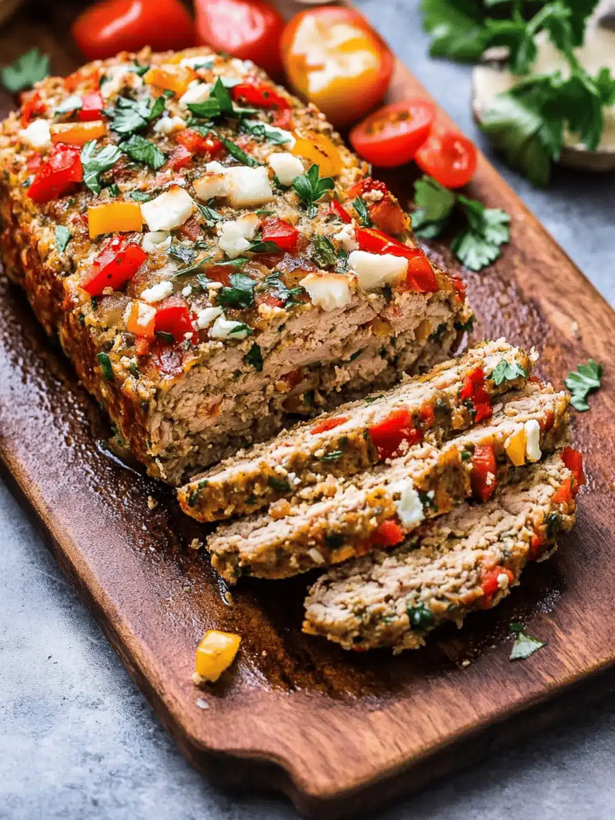 Mediterranean Turkey Meatloaf