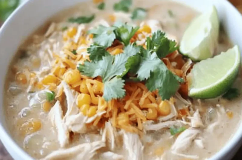 Slow Cooker White Chicken Chili