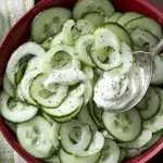 Cucumber Salad with Sour Cream