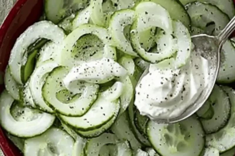 Cucumber Salad with Sour Cream