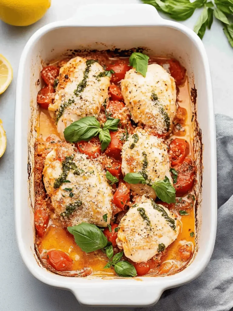 Bruschetta Chicken Bake: A Fresh Twist on Dinner Time Delight 3 Bruschetta Chicken Bake
