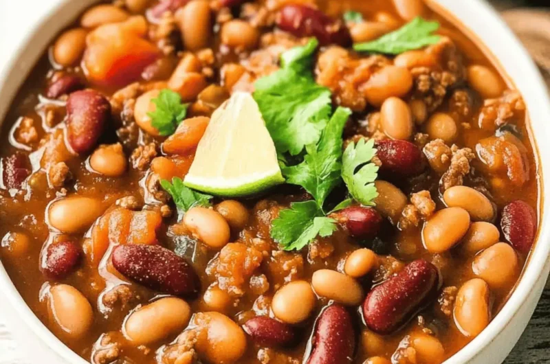 Slow Cooker Cowboy Beans