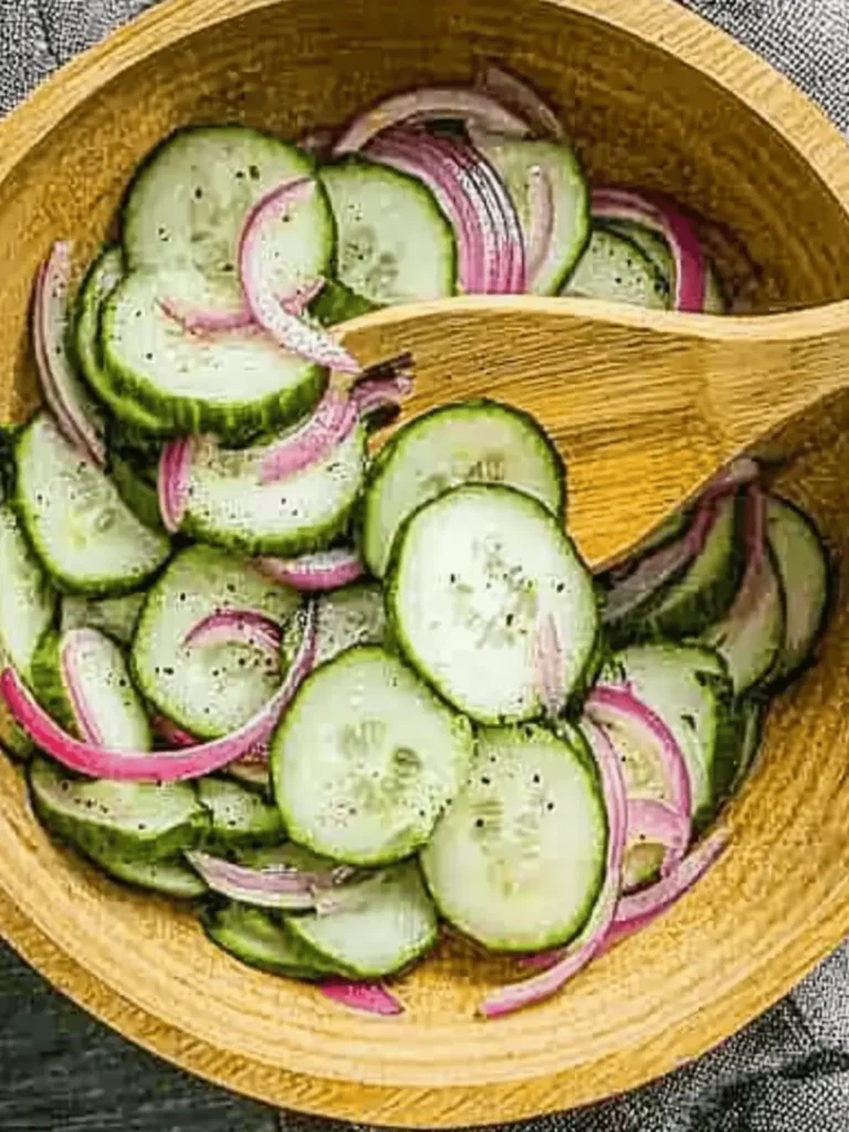 Cucumber and Red Onion Salad