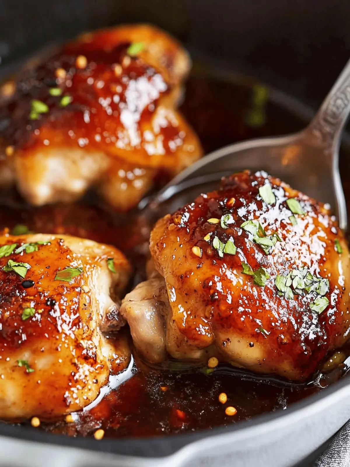 Brown Sugar Garlic Chicken Thighs
