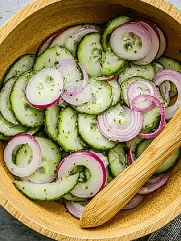 Cucumber and Red Onion Salad