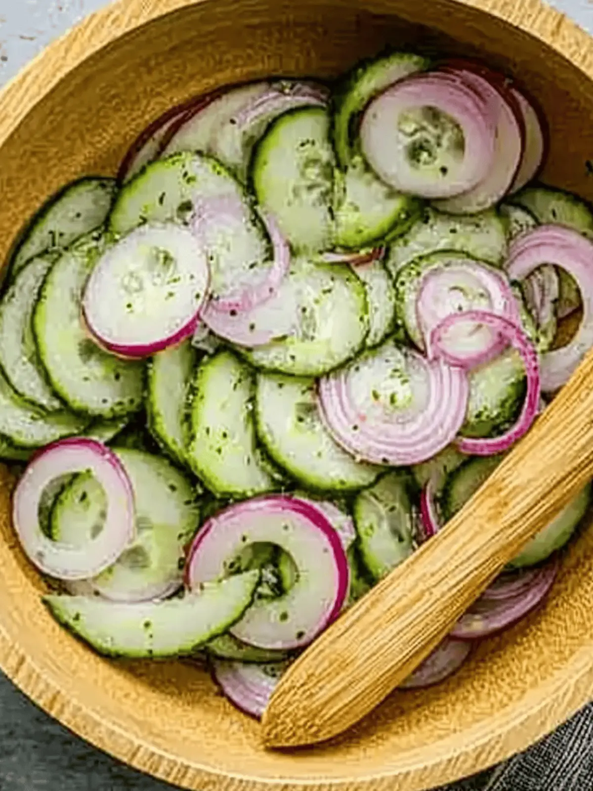 Cucumber and Red Onion Salad