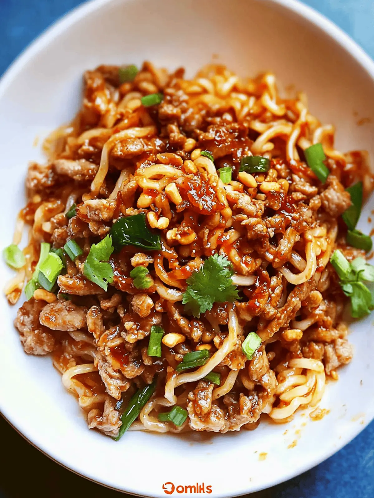 Pork and Peanut Dragon Noodles