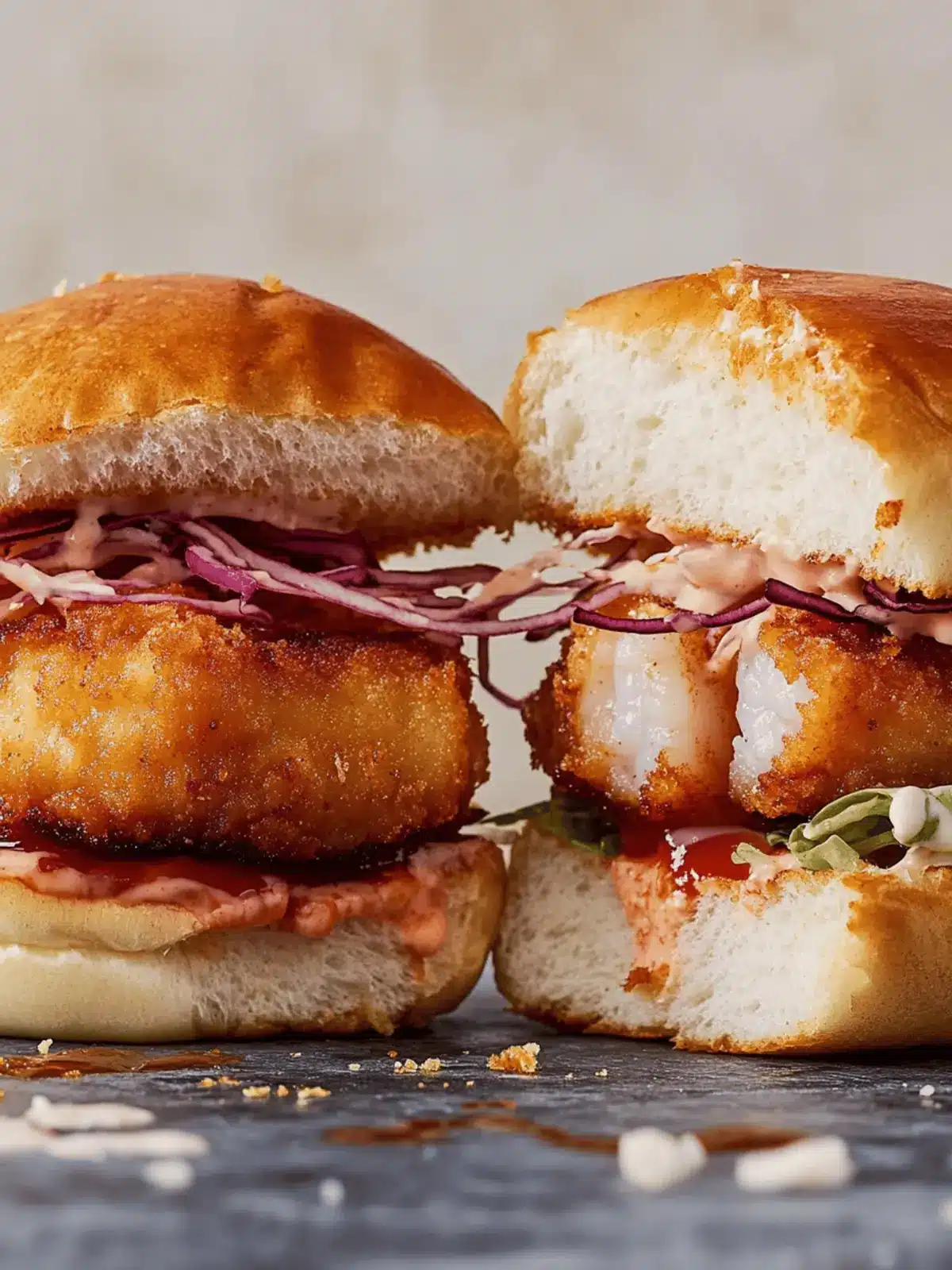 Shrimp Katsu Burgers