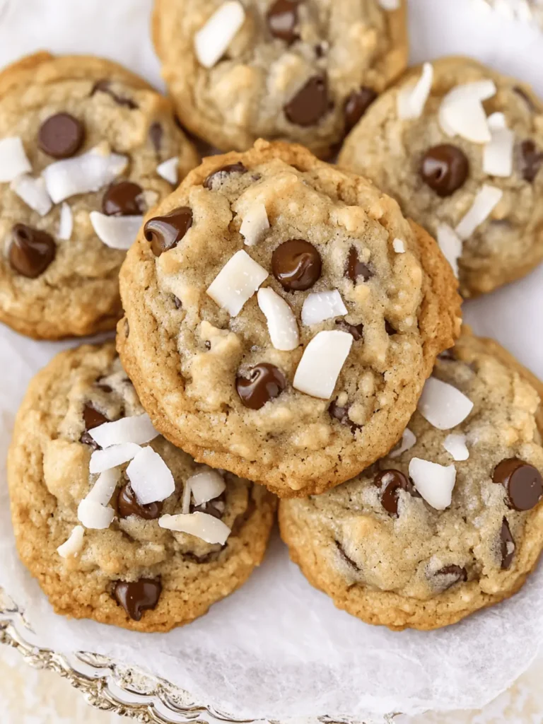 Coconut Chocolate Chip Cookies: Island Flavor in Every Bite 2 Coconut Chocolate Chip Cookies