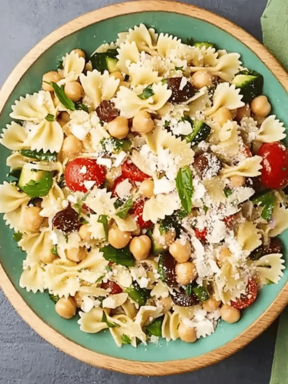 Chickpea Pasta Salad with Zesty Mediterranean Twist 5 Chickpea Pasta Salad