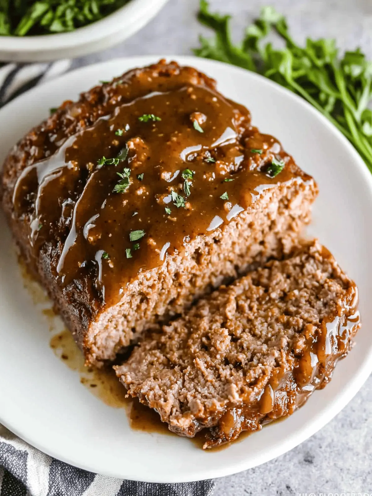Meatloaf With Brown Gravy