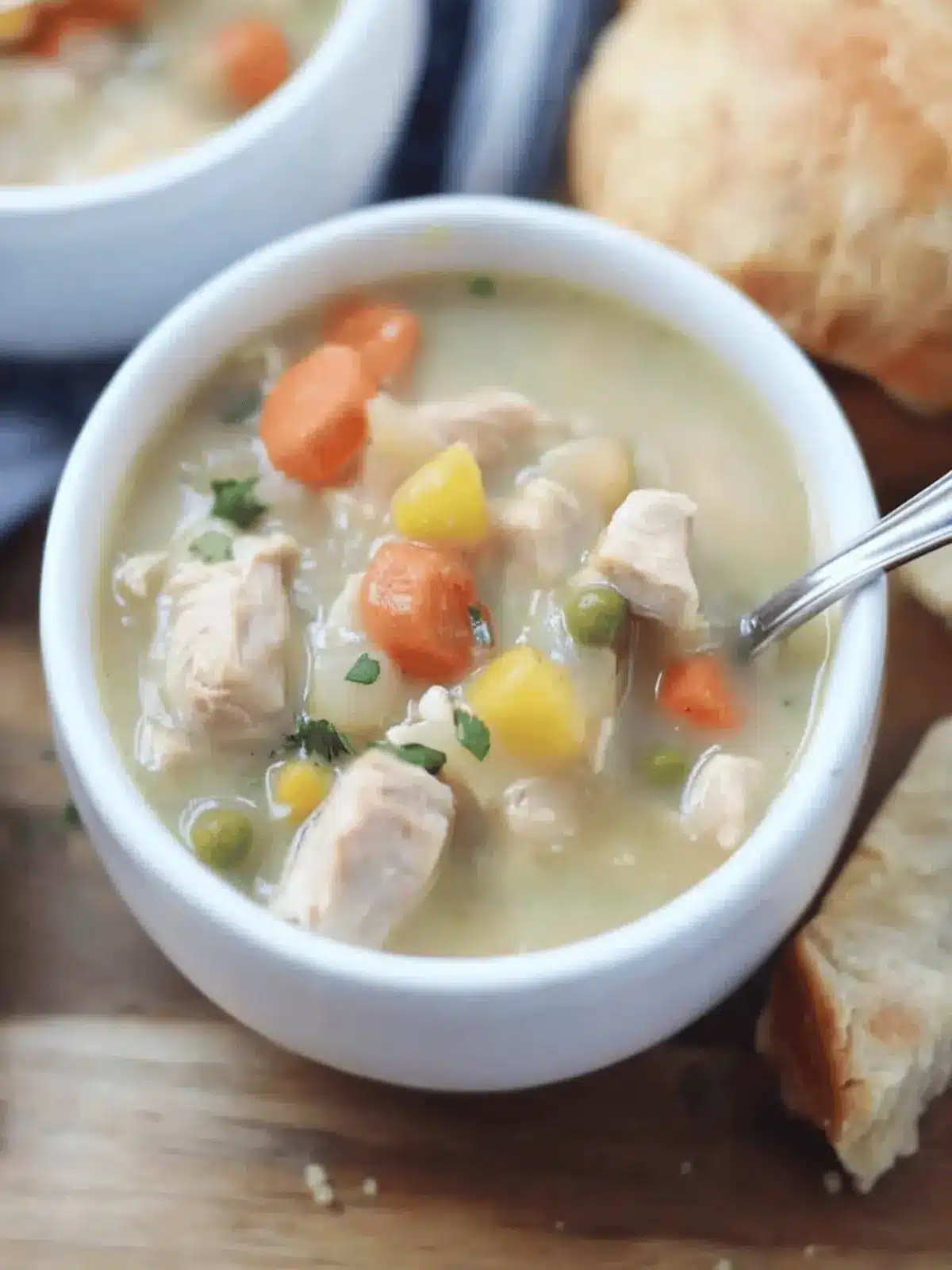Slow Cooker Chicken Pot Pie Soup