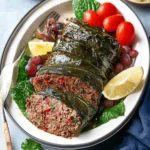 Meatloaf Wrapped in Grape Leaves