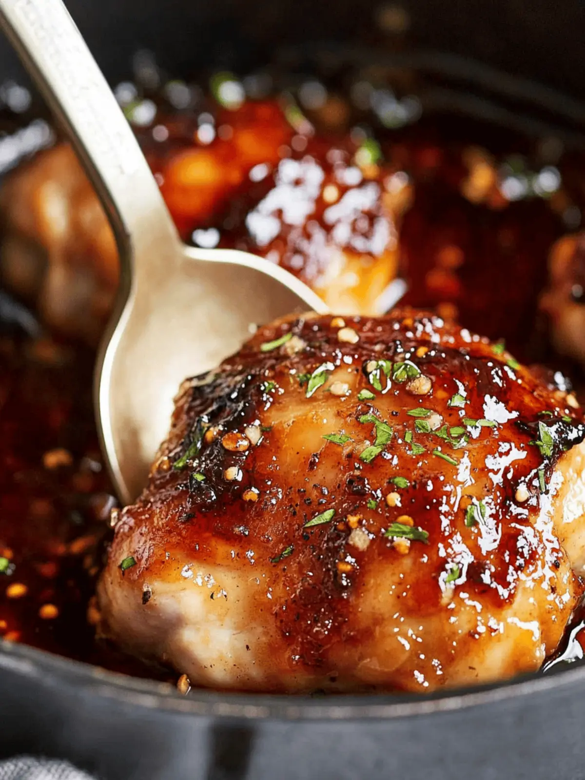 Brown Sugar Garlic Chicken Thighs