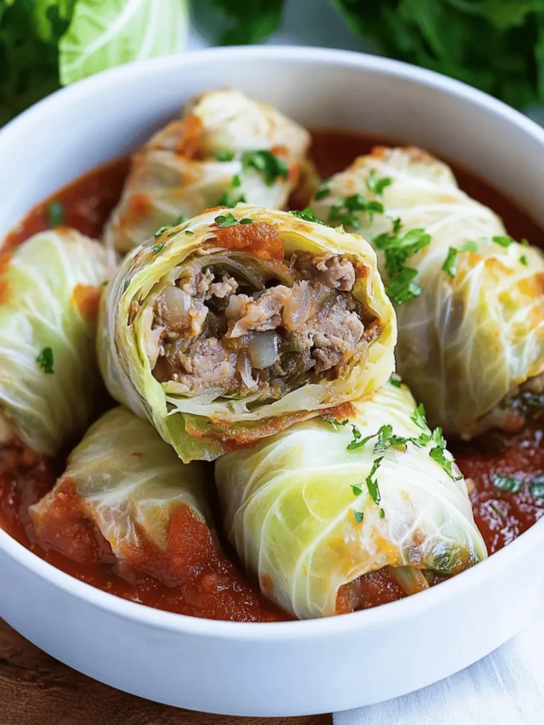 Healthy Stuffed Cabbage Rolls with a Delicious Twist 4 Stuffed Cabbage Rolls