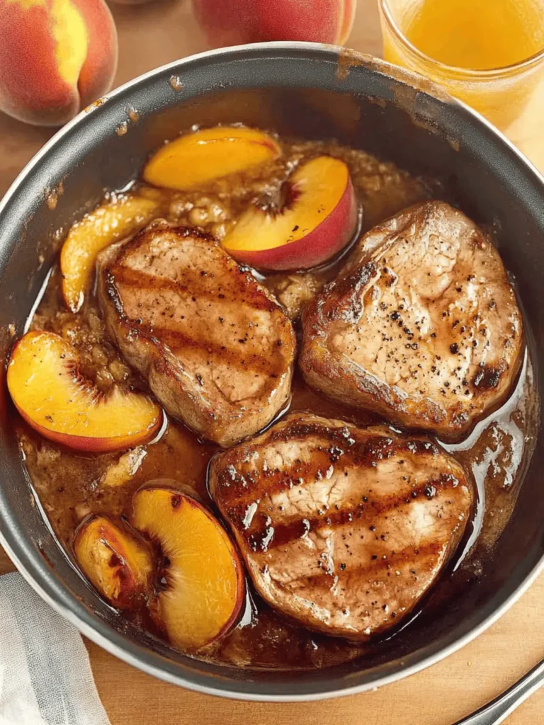 Savory Summer Peach Pork Chops with Sweet Balsamic Glory 3 Summer Peach Pork Chops