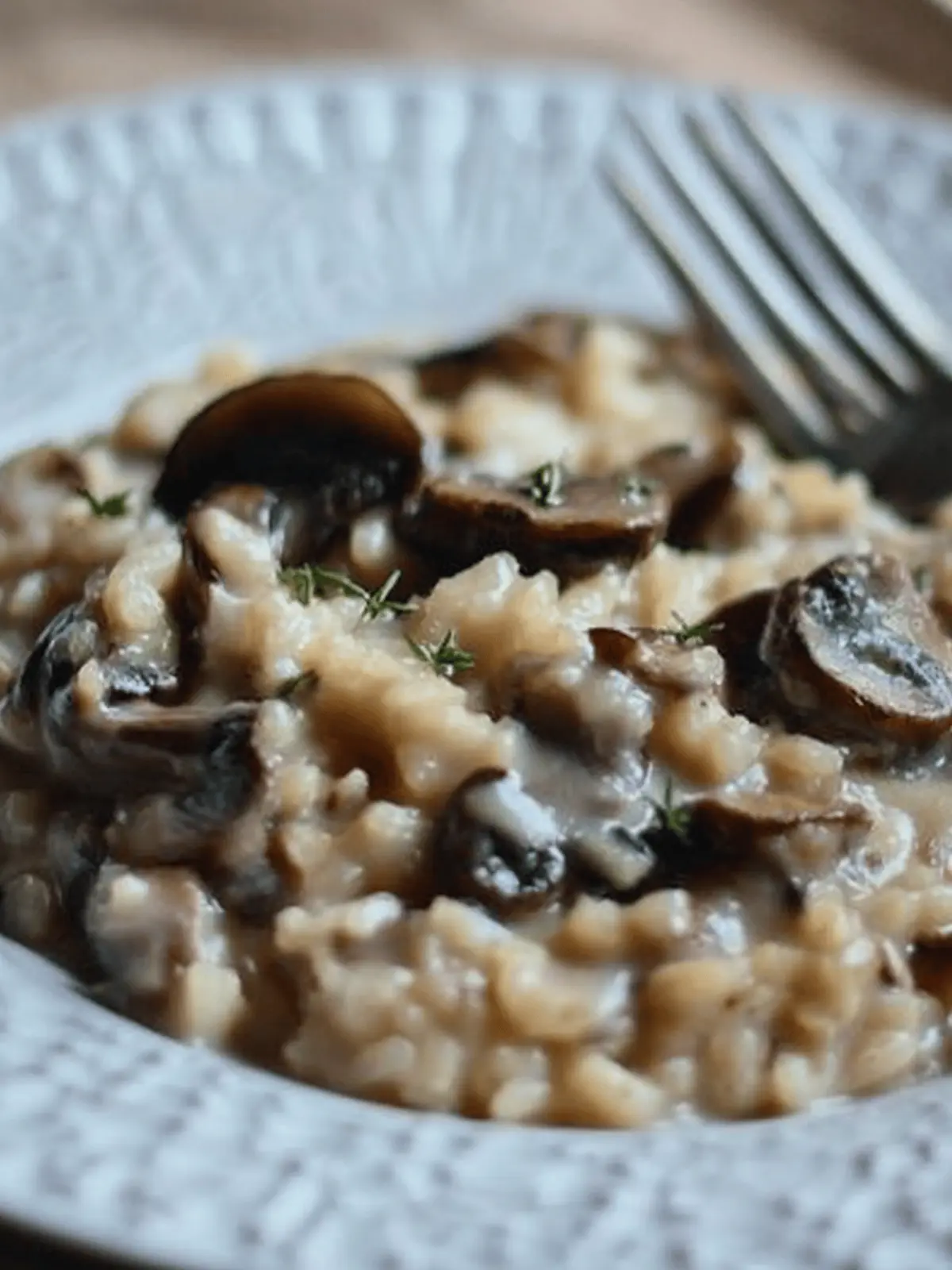 Baked Mushroom Risotto
