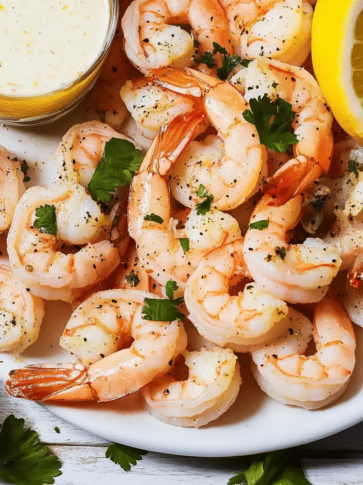 Roasted Shrimp Cocktail With Lemon