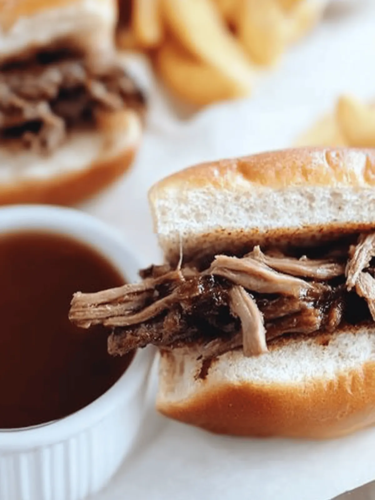Slow Cooker French Dip Sandwiches