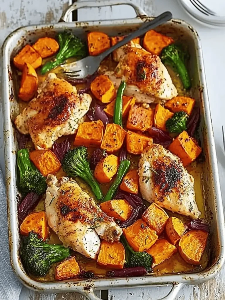 Savory Chicken and Sweet Potato Traybake for Busy Nights 4 Chicken and sweet potato traybake