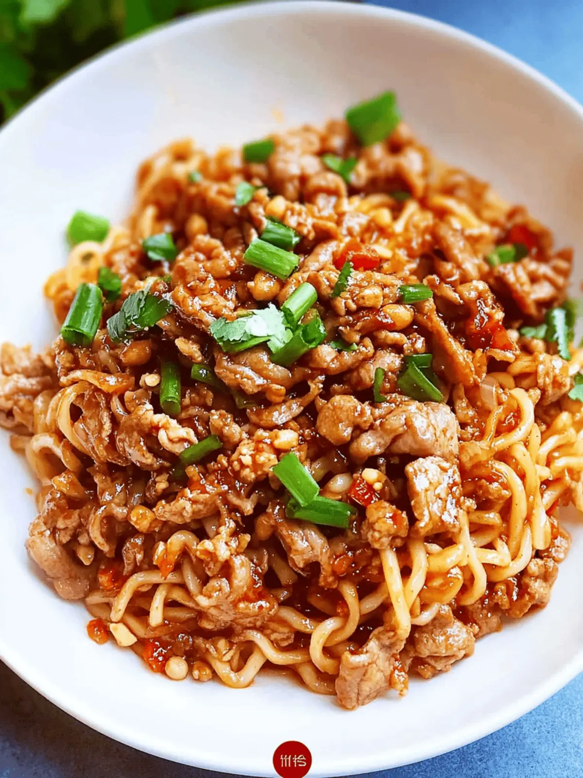 Pork and Peanut Dragon Noodles