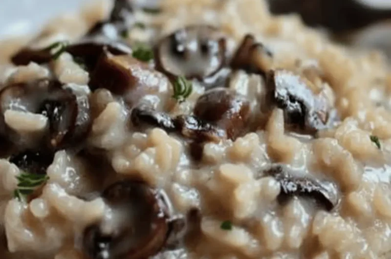 Baked Mushroom Risotto