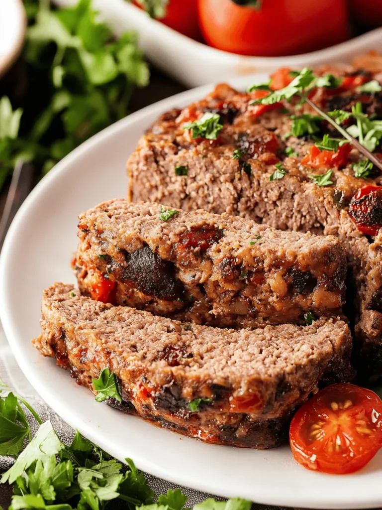 Mediterranean Meatloaf: A Flavorful Twist for Family Dinner 2 Mediterranean Meatloaf