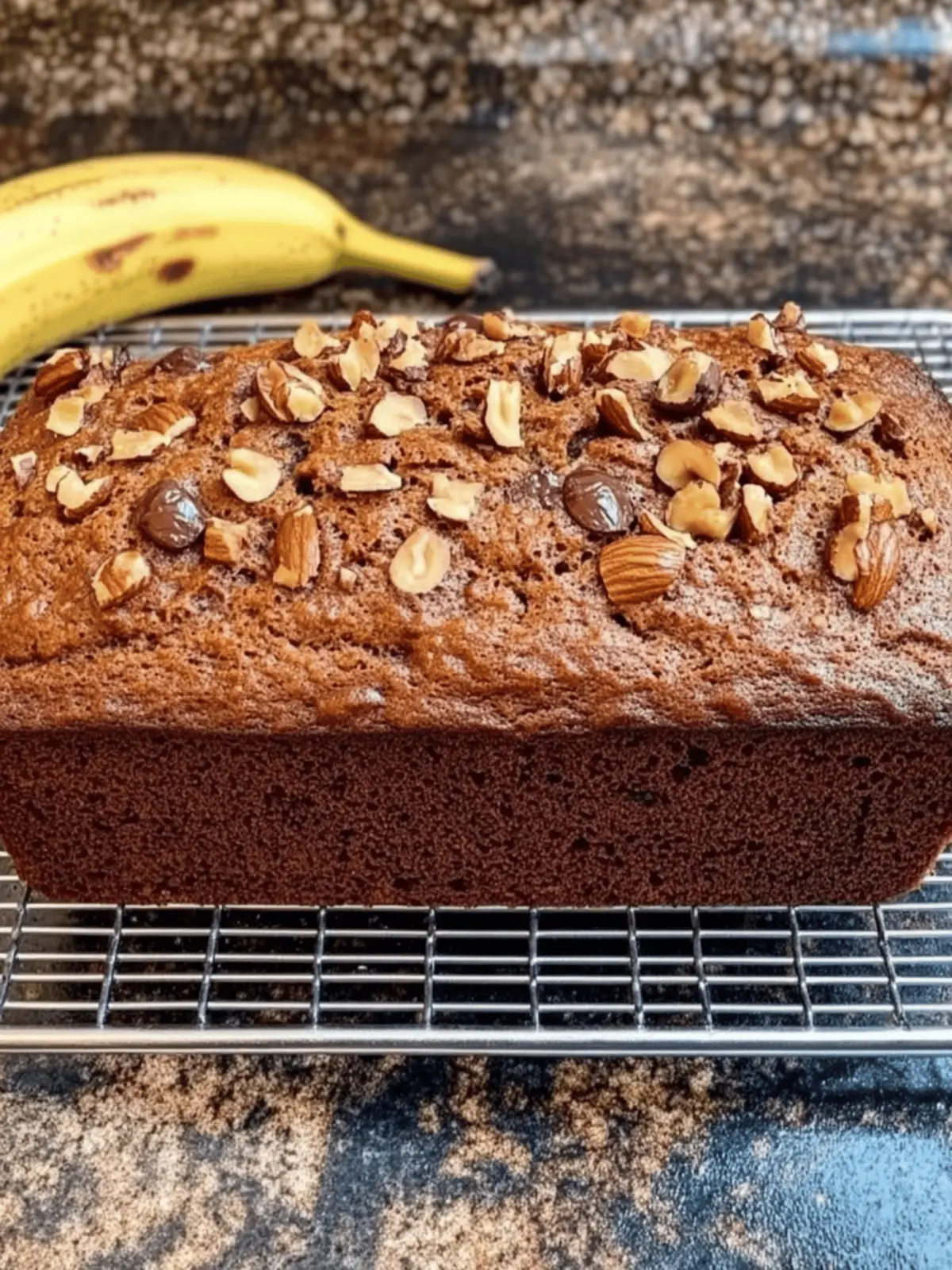 Chocolate Chip Walnut Banana Bread