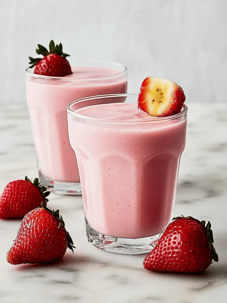 Delicious Strawberry Banana Smoothie for a Quick Boost 3 Strawberry Banana Smoothie