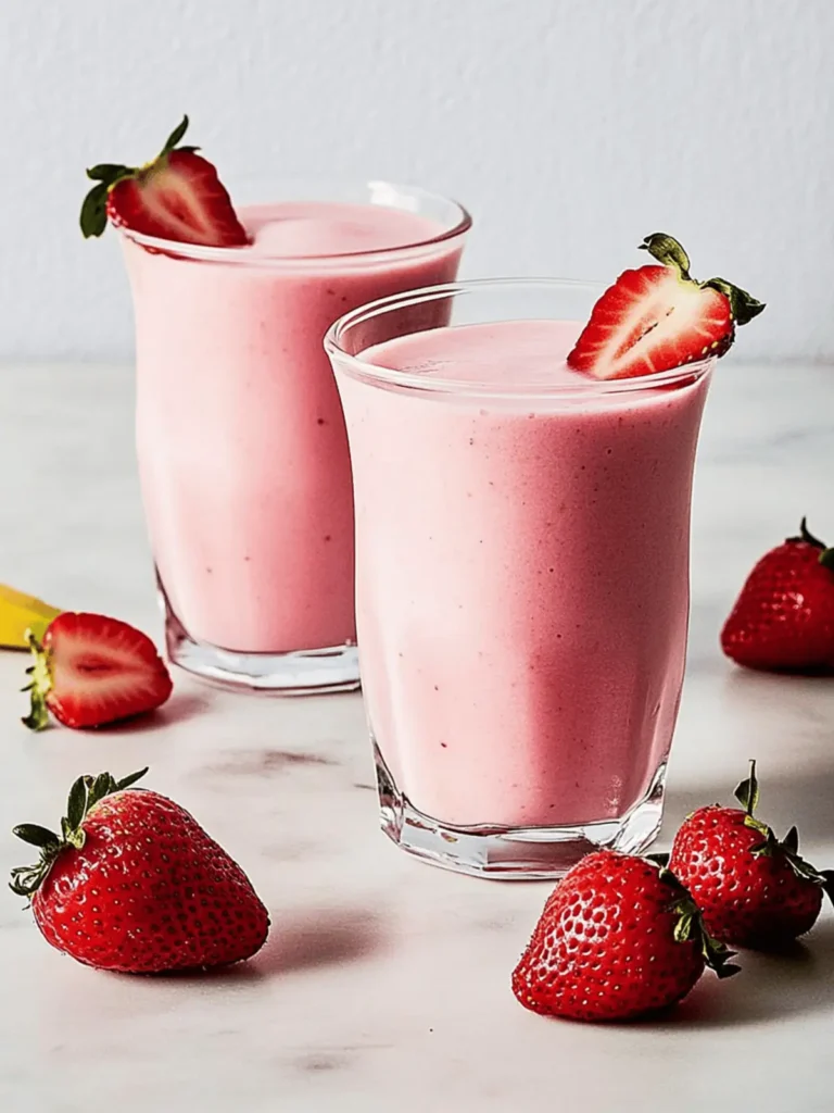 Delicious Strawberry Banana Smoothie for a Quick Boost 2 Strawberry Banana Smoothie