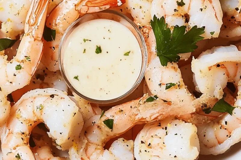Roasted Shrimp Cocktail With Lemon