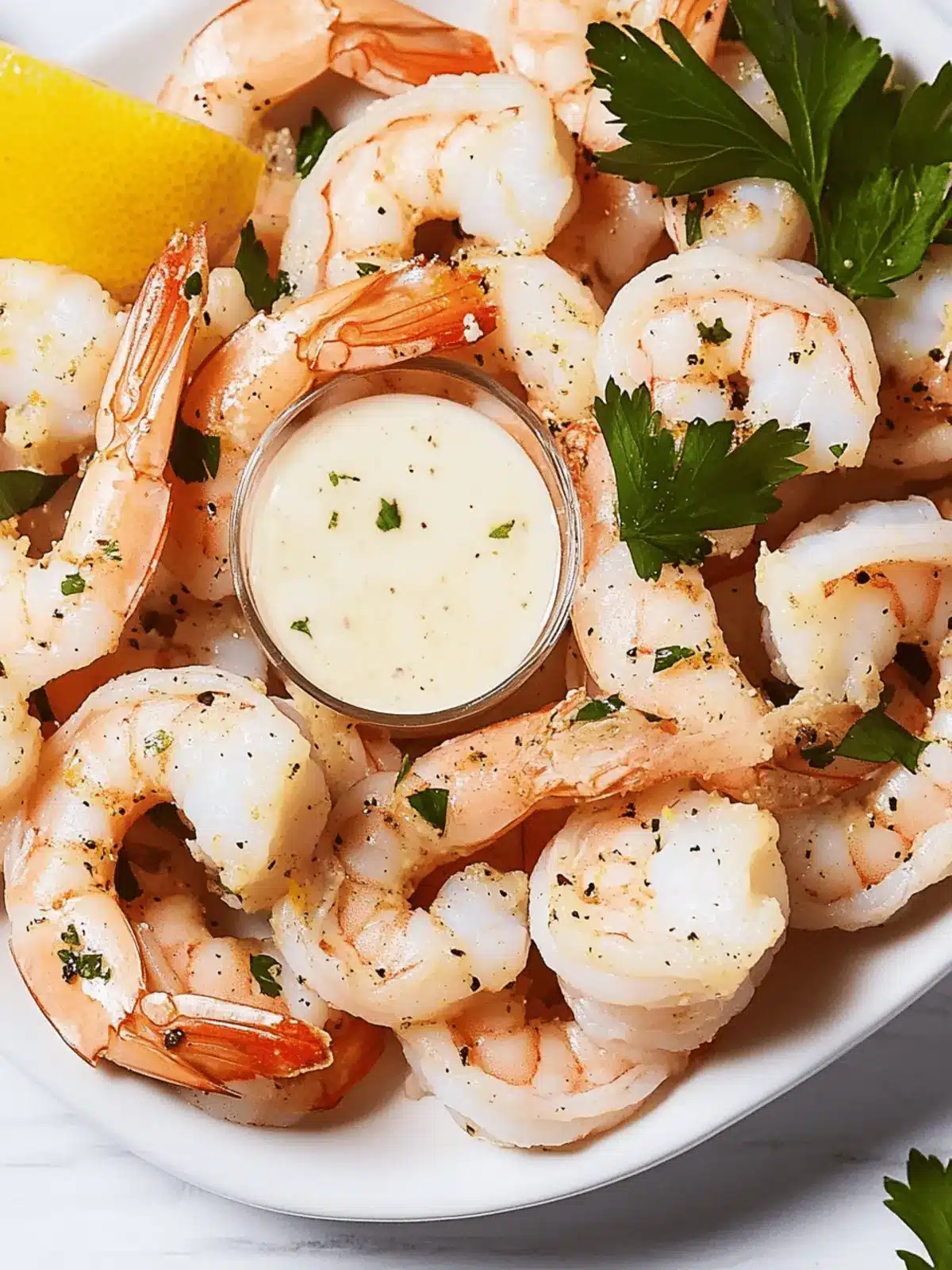 Roasted Shrimp Cocktail With Lemon