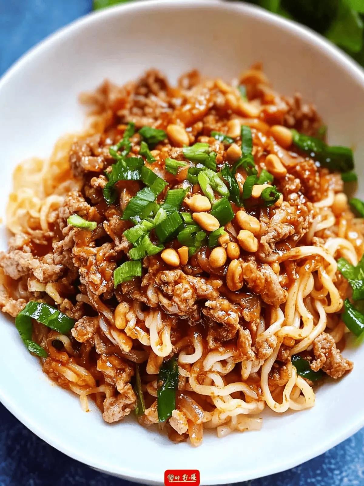 Pork and Peanut Dragon Noodles