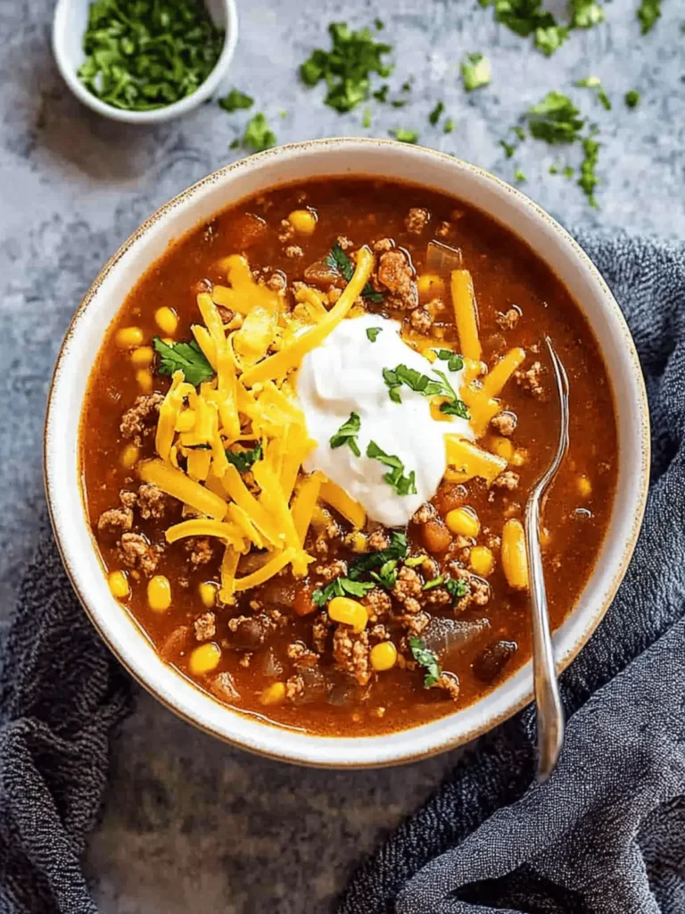 Easy Taco Soup: Hearty Delight Ready in Just 30 Minutes 2 Easy Taco Soup
