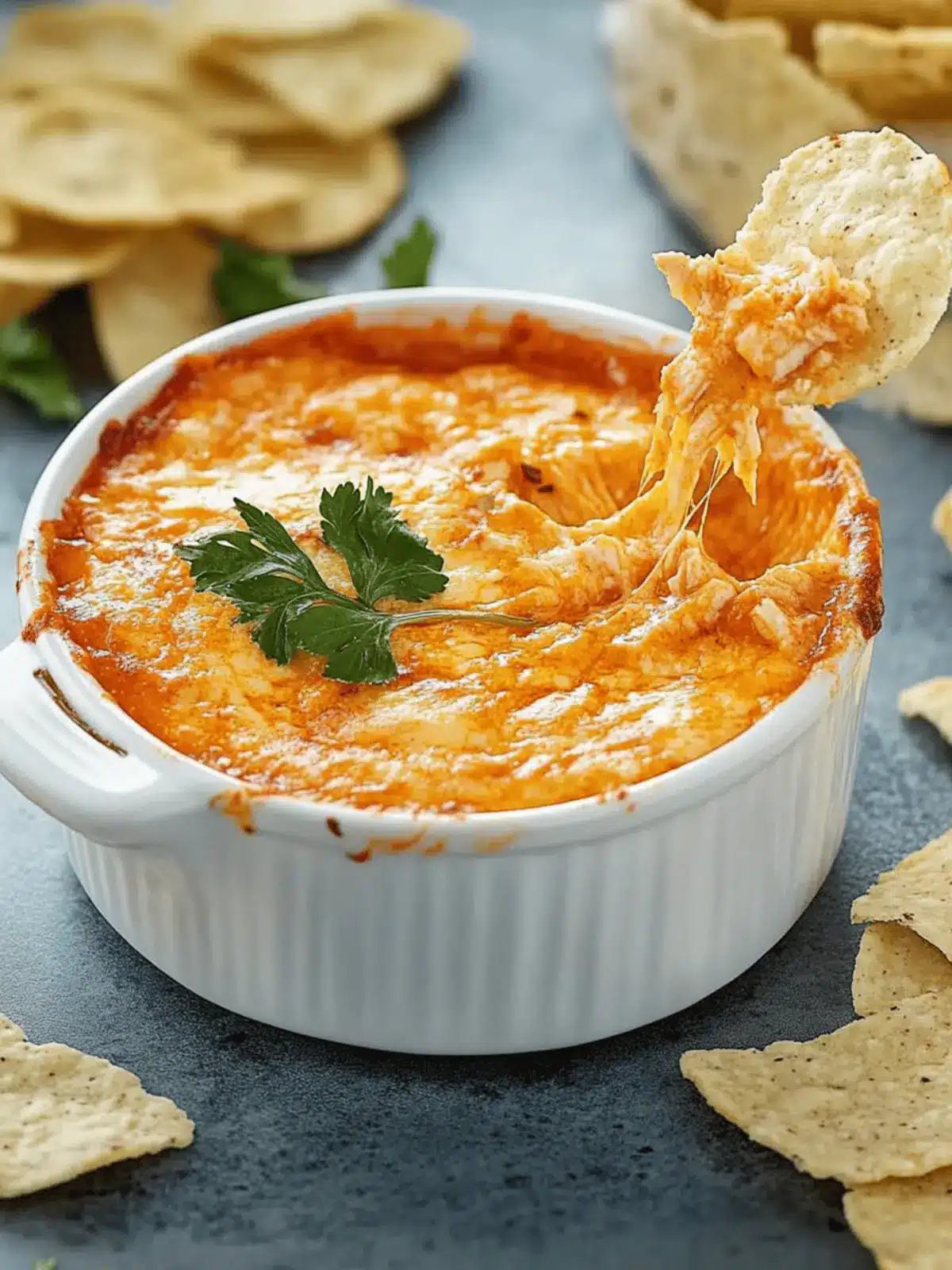 Leftover Buffalo Chicken Dip