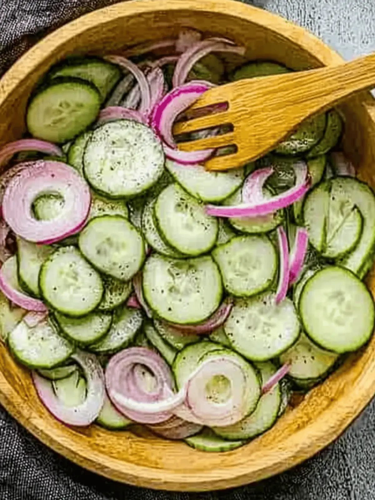 Cucumber and Red Onion Salad