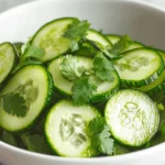 Cucumber Salad with Cilantro and Lime