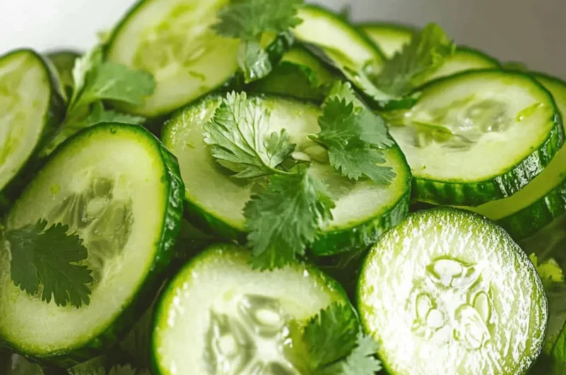 Cucumber Salad with Cilantro and Lime