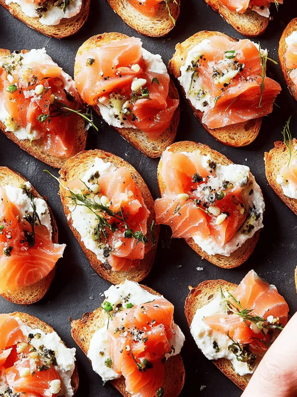 Smoked Salmon Crostini