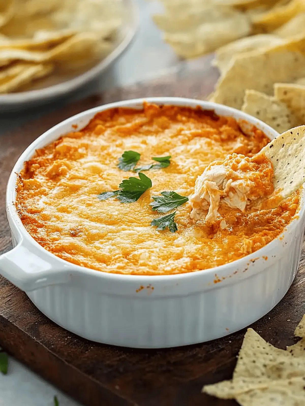 Leftover Buffalo Chicken Dip