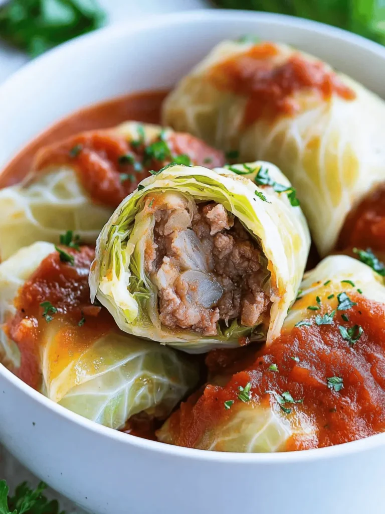 Healthy Stuffed Cabbage Rolls with a Delicious Twist 3 Stuffed Cabbage Rolls