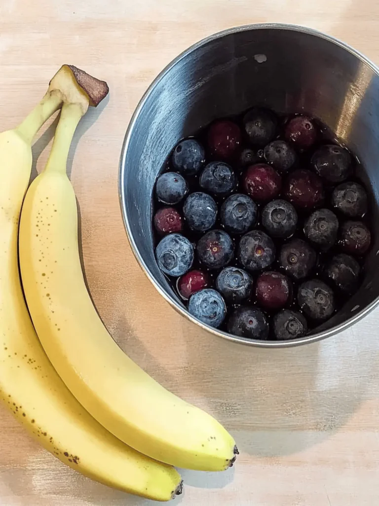 Delicious Bananas & Blueberries: Easy Bread Machine Recipe 2 Bananas & Blueberries
