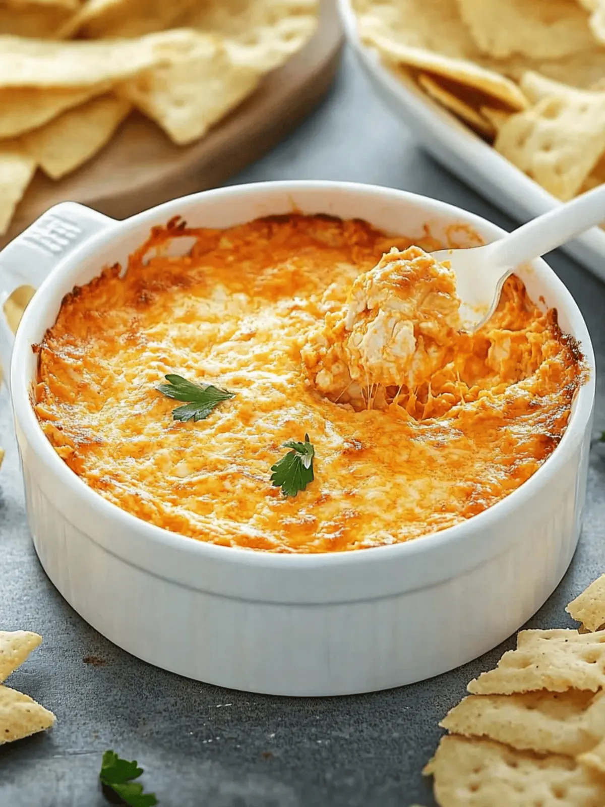 Leftover Buffalo Chicken Dip