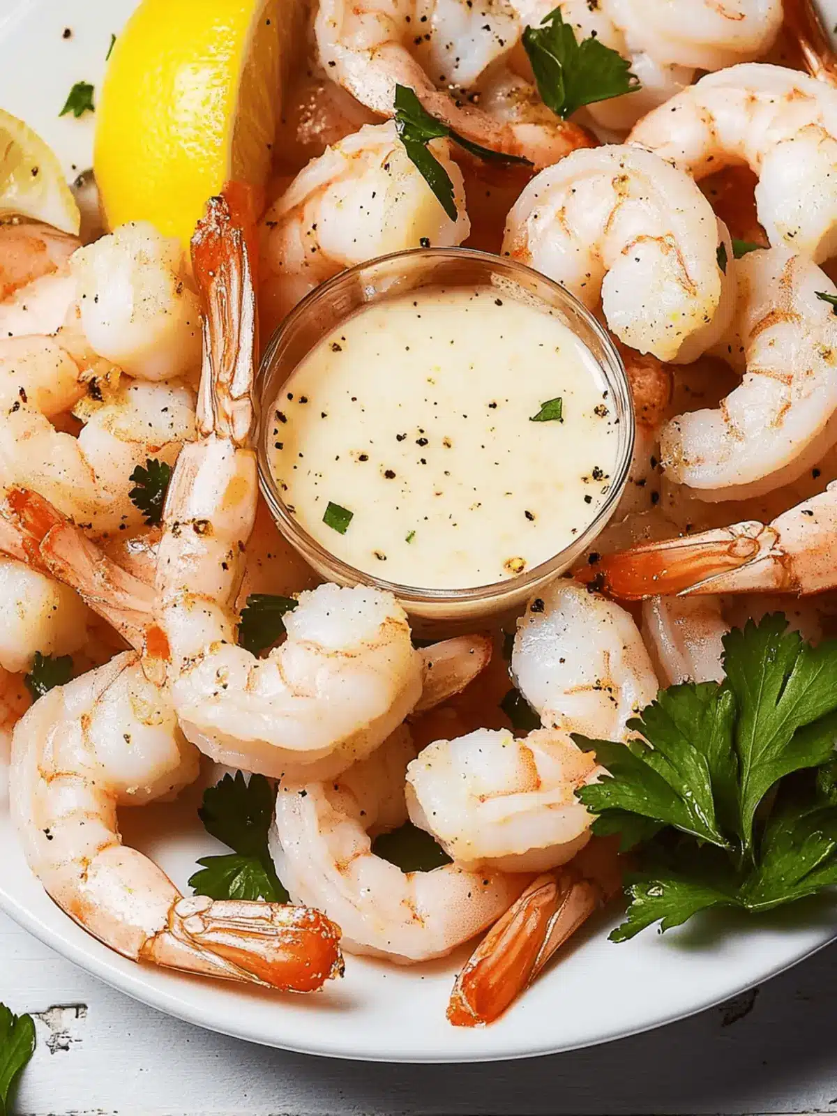 Roasted Shrimp Cocktail With Lemon