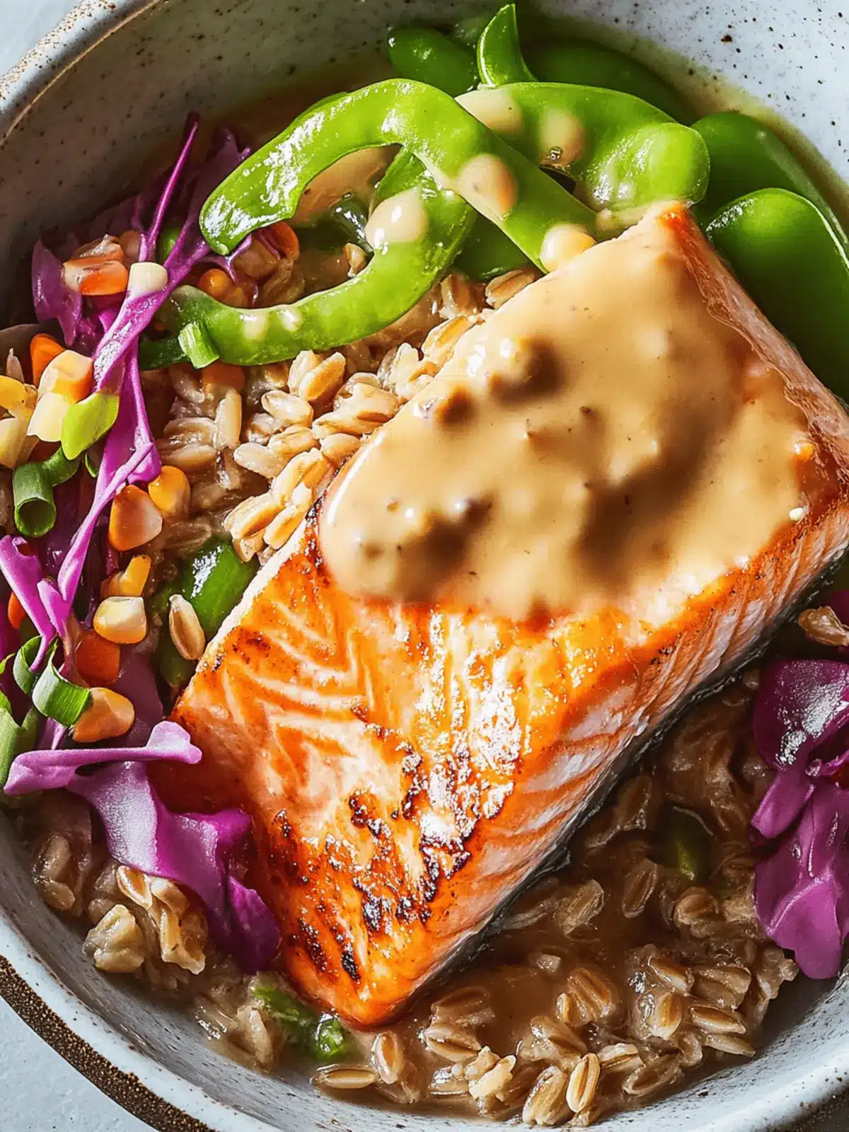 Miso Salmon & Farro Bowl