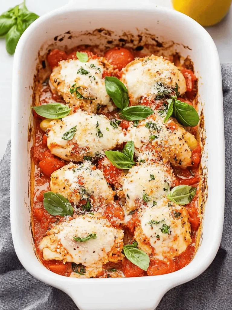 Bruschetta Chicken Bake: A Fresh Twist on Dinner Time Delight 4 Bruschetta Chicken Bake